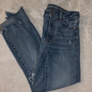 American Eagle distressed skinny jeans